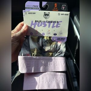 Pair of thieves hustle Boxer Briefs - Purple and Gray